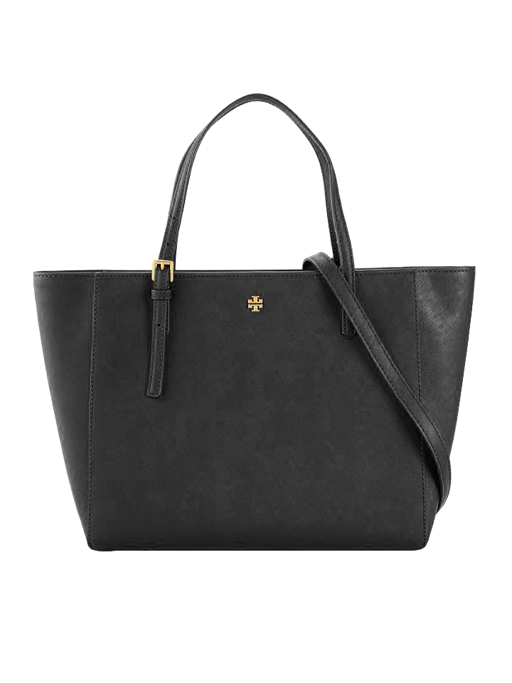 Tory-Burch-136091-Emerson-Small-Tote-Black-Balilene-depan