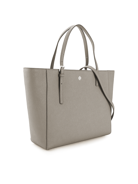 Tory Burch Emerson Small Tote Gray Heron