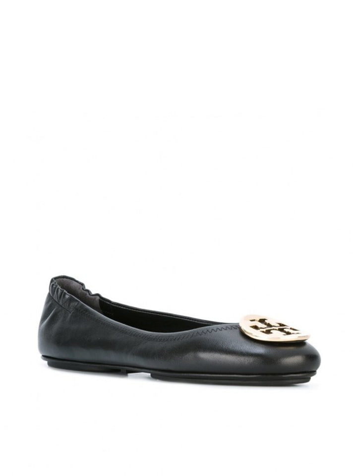 トリーバーチ　パンプス Tory Burch 32880 Minnie Travel Ballet With Metal Logo Soft