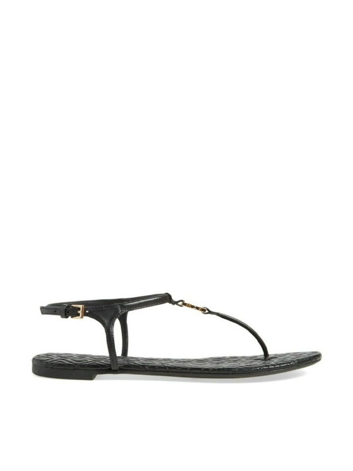 Tory-Burch-43081-Marion-Quilted-Sandal-Veg-Leather-Black-Balilene-samping