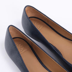 Tory Burch 43394 Claire Ballet Flat Leather Perfect Navy