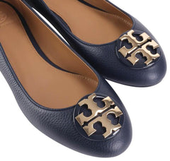 Tory Burch 43394 Claire Ballet Flat Leather Perfect Navy