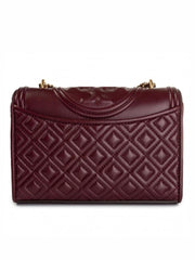 Tory Burch 43834 Fleming Small Convertible Shoulder Bag Claret