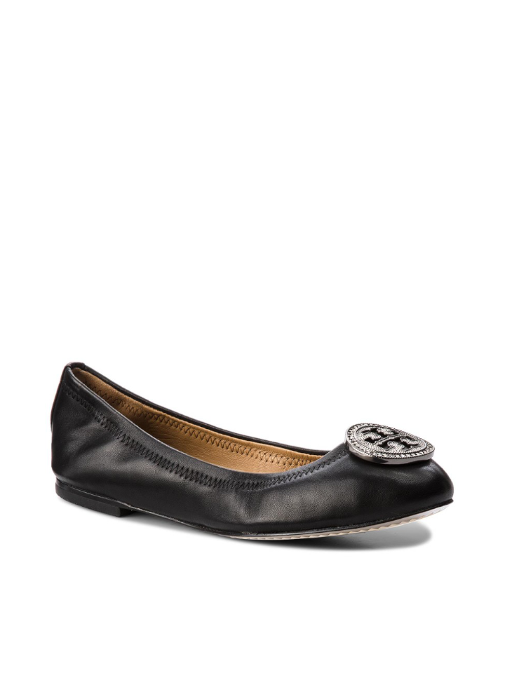 Tory Burch 46084 Liana Ballet Prefect Black Gunmetal