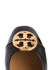 Tory Burch 46882 Chelsea Cap-Toe Ballet Nappa Leather Black