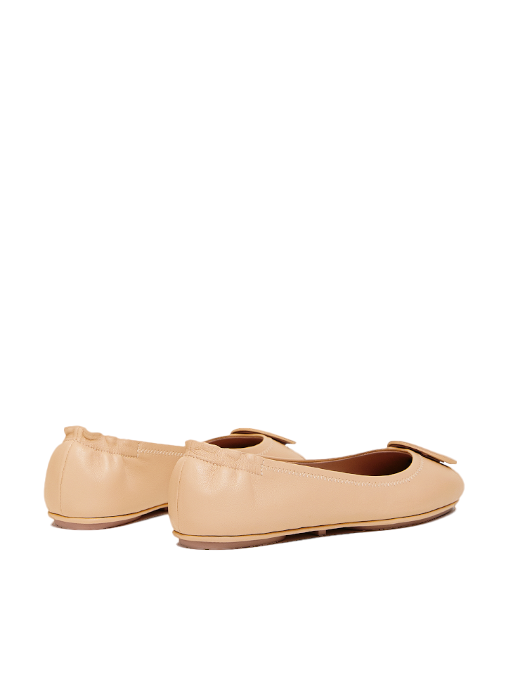 Tory burch minnie travel 2025 ballet flat goan sand