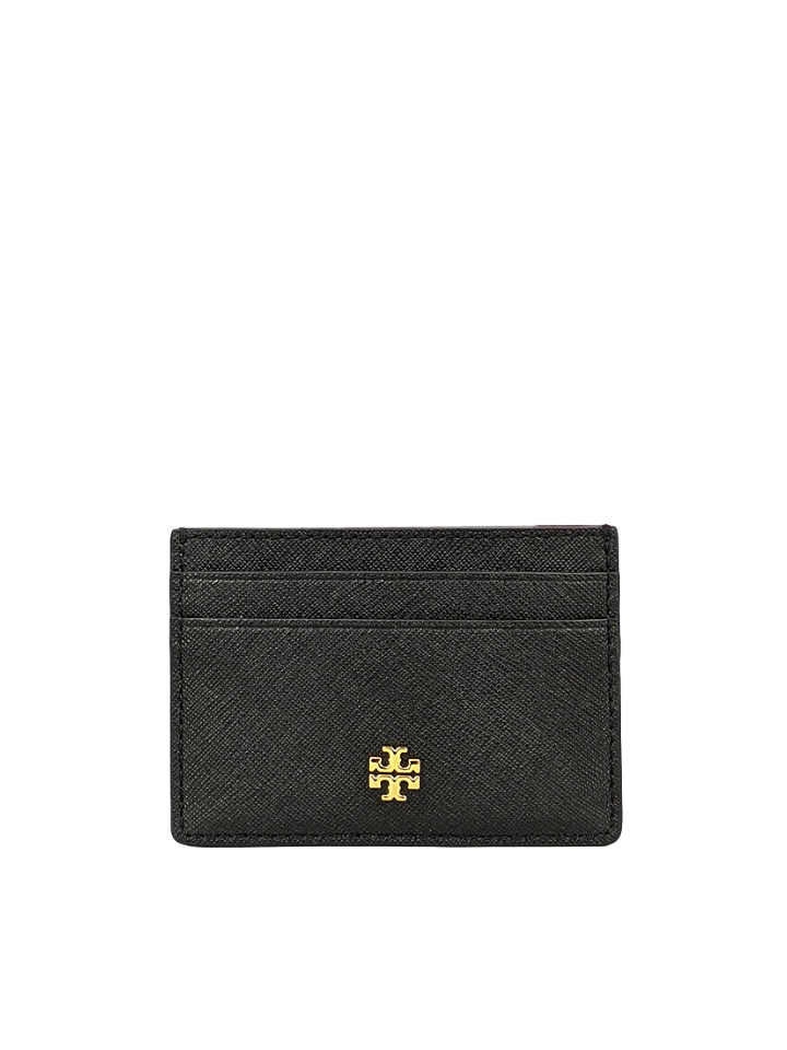 Tory-Burch-52904-Emerson-Slim-Card-Case-Holder-Black-Balilene-depan