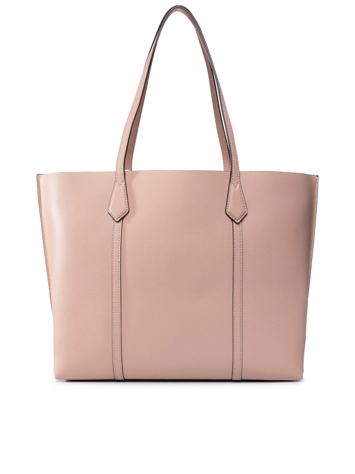 Tory Burch 53245 Perry Tote Colorblock Triplle Compartment Devon Sand Balilene