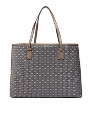 Tory Burch 53303 Gemini Link Canvas Tote Large Gray Heron