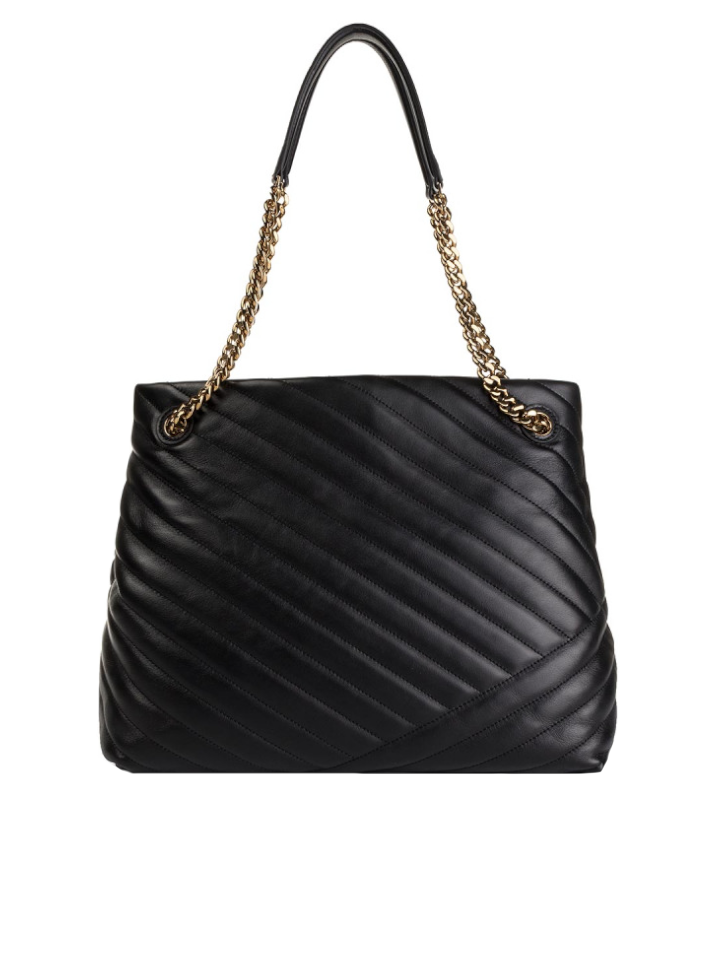 Tory Burch Kira Chevron Tote in Black