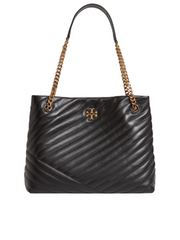 Tory Burch Kira Chevron Tote Bag Black