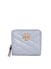 Tory Burch 56820 Kira Chevron Bi-Fold Wallet Cloud Blue/Rolled Brass