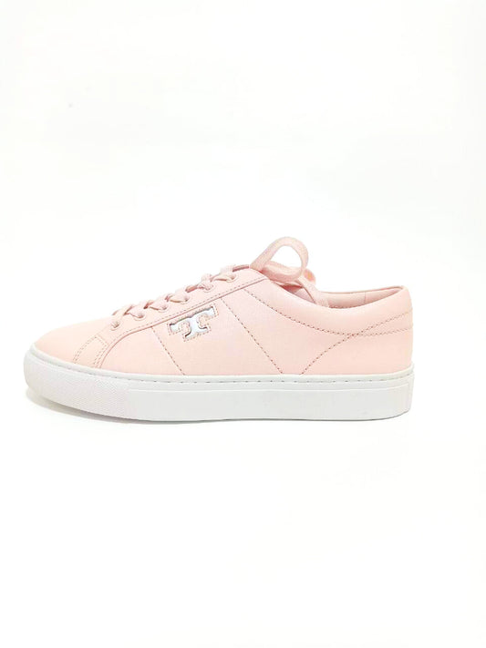 Tory Burch 57024 Amalia Sneakers Calf Leather Ballet Pink Size 7