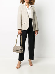 Tory Burch 58102 Fleming Soft Small Convertible Shoulder Gray Heron