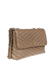 Tory Burch 58465 Kira Chevron Convertible Shoulder Bag Classic Taupe