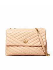 Tory Burch 58465 Kira Chevron Convertible Shoulder Bag Devon Sand
