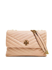 Tory Burch 58465 Kira Chevron Convertible Shoulder Bag Pink Moon