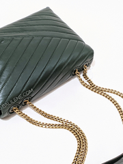 Tory Burch 58465 Kira Chevron Convertible Shoulder Bag Sycamore