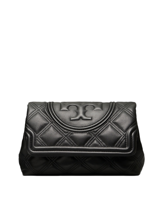 Tory-Burch-59690-Fleming-Soft-Clutch-Black-Balilene-depan