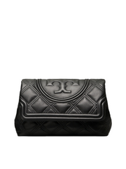 Tory-Burch-59690-Fleming-Soft-Clutch-Black-Balilene-depan