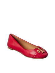 Tory Burch 60226 Everly Ballet Nappa Leather Briliant Red