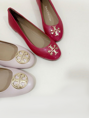Tory Burch 60226 Everly Ballet Nappa Leather Briliant Red