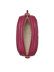 Tory Burch 60227 Kira Chevron Small Camera Bag Garnet