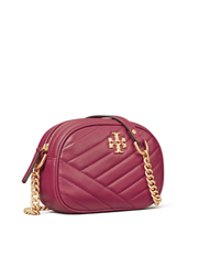 Tory Burch 60227 Kira Chevron Small Camera Bag Garnet