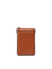 Tory Burch 61183 Miller Metal-Logo Phone Crossbody Aged Camello