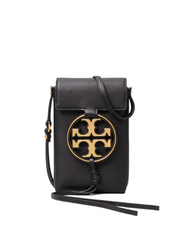 Tory Burch 61183 Miller Metal-Logo Phone Crossbody Black