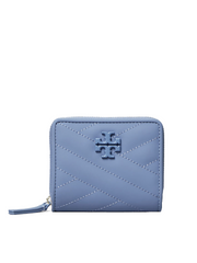 Tory Burch 61974 Kira Chevron Matte Bifold Mini Wallet Bluewood