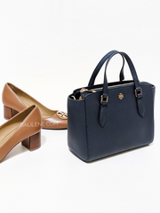Tory Burch 64189 Emerson Mini Top Zip Tote Tory Navy
