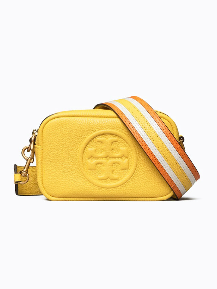 Tory Burch 64398 Perry Bombe Pieced Strap Mini Limone balilene depan