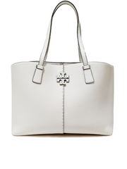 Tory Burch 64454 McGraw Tote Bag New Ivory