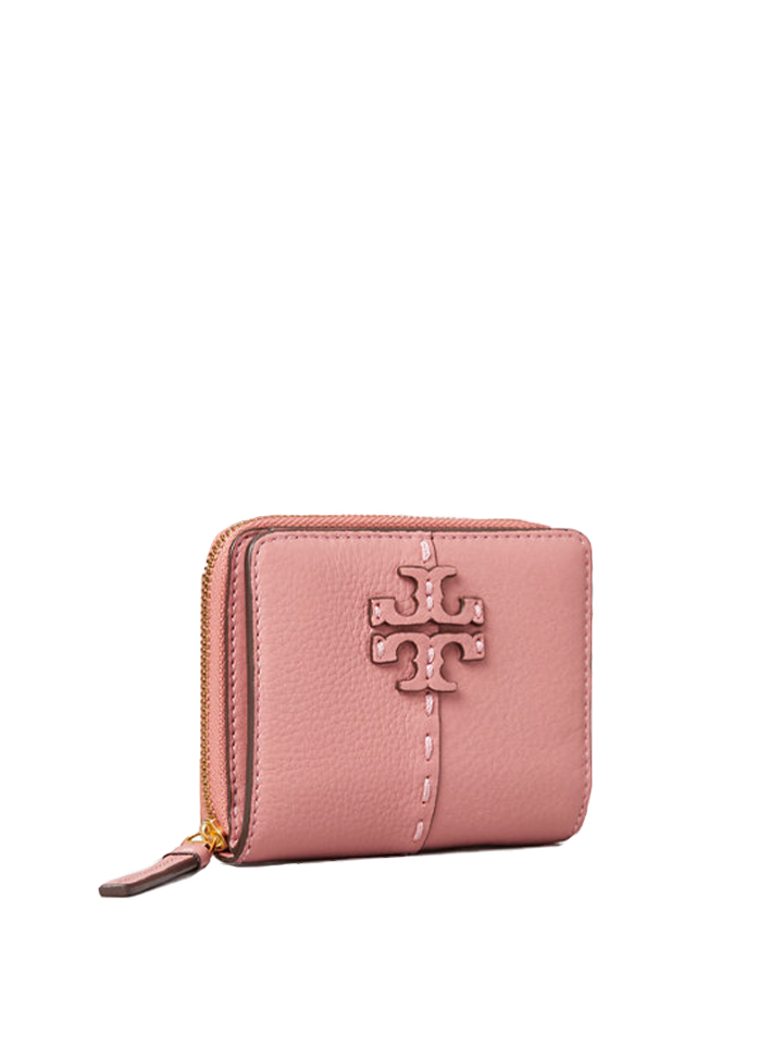 Tory Burch 64522 McGraw Bi-Fold Wallet Pink Magnolia – Balilene