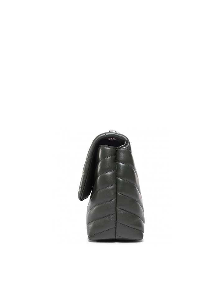 Tory Burch 64963 Kira Chevron Small Convertible Shoulder Bag Black
