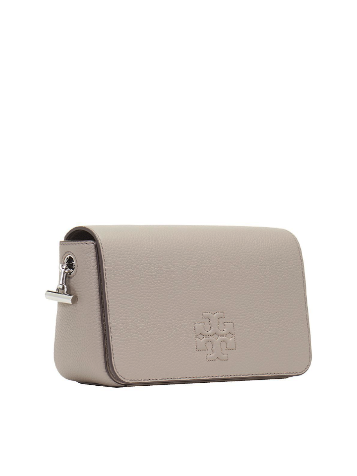 Tory Burch 67303 French Gray/Silver Hardware Thea Mini Bag Women's Crossbody:  : Fashion