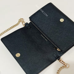 Tory Burch 52899 Emerson Chain Wallet Black