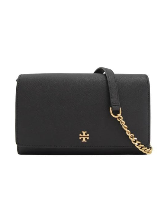 Tory Burch 52899 Emerson Chain Wallet Black
