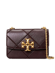 Tory Burch 73590 Eleanor Diamon Quilted Convertible Shoulder Bag Amaranth