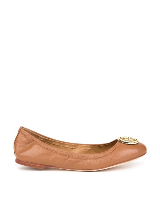 Tory Burch 74182 Benton 2 Travel Ballet Royal Tan