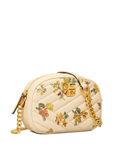 Tory Burch 74614 Kira Chevron Printed Small Camera Bag Rose Floral