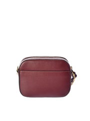 Tory Burch 74637 McGraw Embossed Colorblok Camera Bag Claret