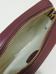 Tory Burch 74637 McGraw Embossed Colorblok Camera Bag Claret