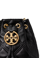 Tory Burch Fleming Soft Mini Bucket Bag Black