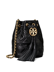 Tory Burch Fleming Soft Mini Bucket Bag Black