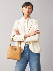 Tory Burch 74956 McGraw Small Bucket Bag Tiramisu