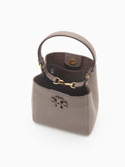 Tory Burch 74956 Mcgraw Small Bucket Bag Silver Maple