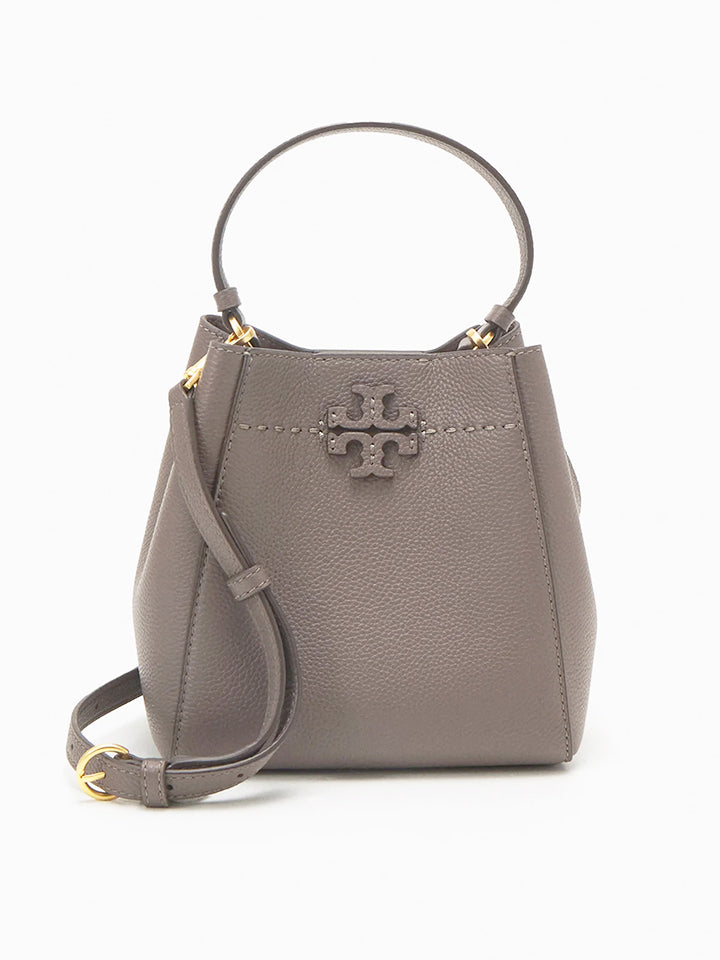 Tory Burch 74956 Mcgraw Small Bucket Bag Silver Maple – Balilene