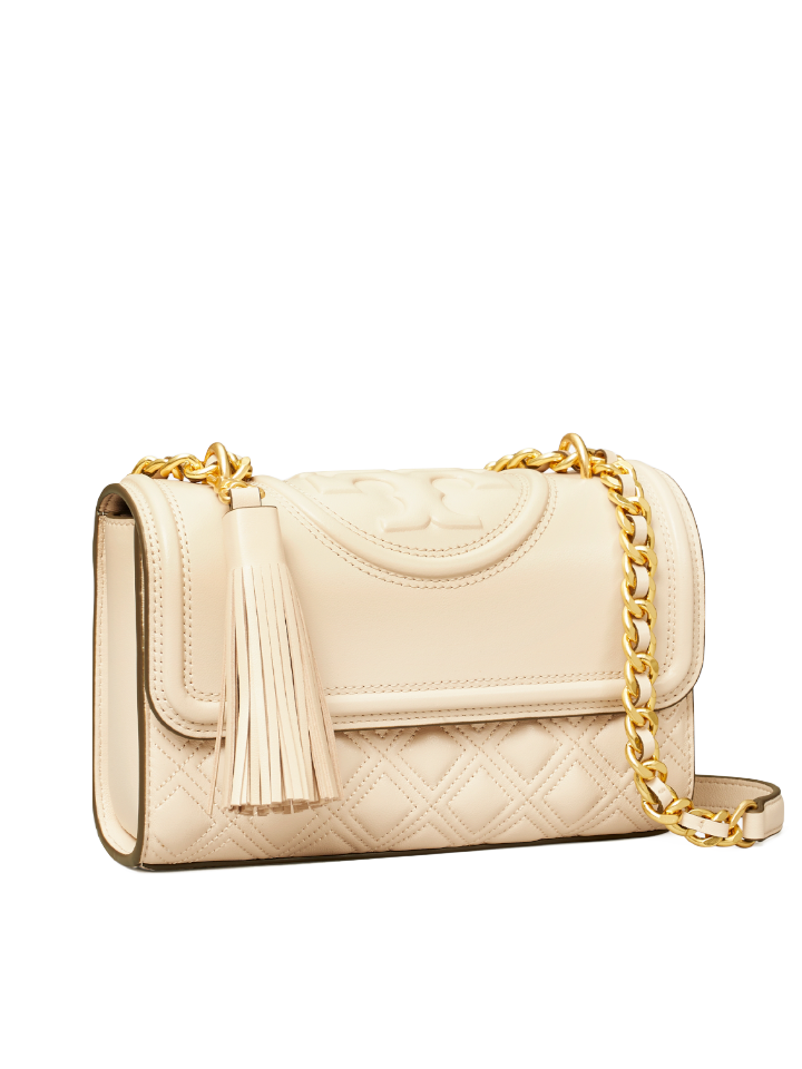 Tory Burch Cream Small Kira Chevron Convertible Shoulder Bag